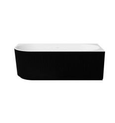 Wanna wolnostojąca przyścienna 150x75 P Denaya Black&White Besco (WASB-150DPC)