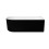 Wanna wolnostojąca przyścienna 150x75 P Denaya Black&White Besco (WASB-150DPB)