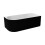 Wanna wolnostojąca przyścienna 150x75 P Denaya Black&White Besco (WASB-150DPB)