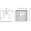 Brodzik kwadratowy 80x80 Vexo Marble Besco (VM-80-80-K)
