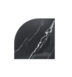 Brodzik półokrągły 90x90 Vexo Marble Black Besco (VMB-90-90-P)