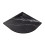 Brodzik półokrągły 90x90 Vexo Marble Black Besco (VMB-90-90-P)