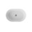 Umywalka nablatowa Lova 53 Black&White Besco (UMM-LBW-N)