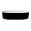 Umywalka nablatowa Lova 53 Black&White Besco (UMD-LBW-N)