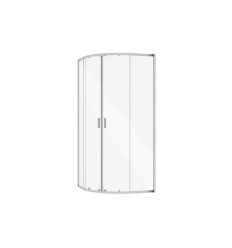 Kabina prysznicowa 90x90 Zarya Chrom Besco (ZP-90-190-C)