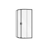 Kabina prysznicowa 80x80 Zarya Black Besco (ZPB-80-190-C)
