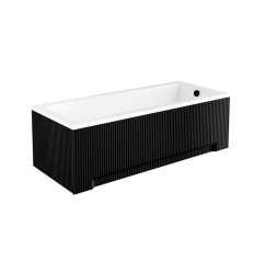 Obudowa wanny 180 UNI Ryfle Matt Black Besco (OAPM-180URB)