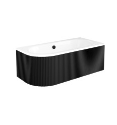 Obudowa wanny asymetrycznej 160 Avita Ryfle Matt Black Besco (OAV-160-NSCR)
