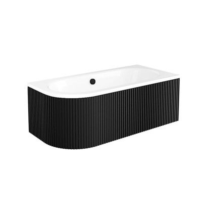 Obudowa wanny asymetrycznej 170 Avita Ryfle Matt Black Besco (OAV-170-NSCR)