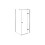 Kabina prysznicowa 90x90x195 Pixa Gun Metal Besco (PKP-90-195GR)
