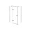 Kabina prysznicowa 100x80 Pixa Gun Metal Besco (PPL108-195GR)