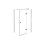 Kabina prysznicowa 100x80 Pixa Gun Metal Besco (PPP108-195GR)