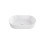 Umywalka nablatowa Lova Cera-Line 53 White Besco (UNC-53-LOB)