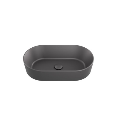 Umywalka nablatowa Lova Cera-Line 53 Gun Metal Besco (UNCM-53-LOGM)
