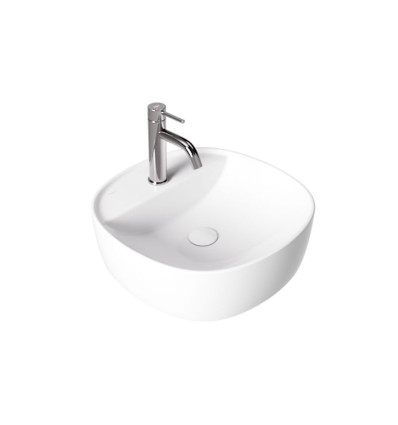 Umywalka nablatowa Anes Cera-Line 40 White Besco (UNC-40-ANB)