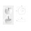 Umywalka nablatowa Anes Cera-Line 40 White Besco (UNC-40-ANB)