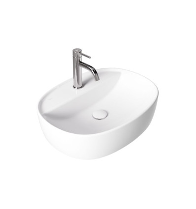 Umywalka nablatowa Anes Cera-Line 50 White Besco (UNC-50-ANB)