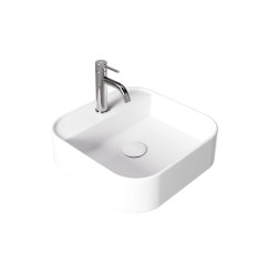 Umywalka nablatowa Assos Cera-Line 40 White Besco (UNC-40-ASB)