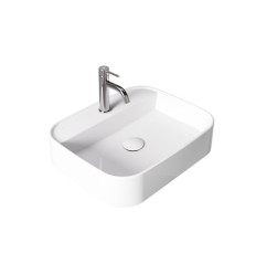 Umywalka nablatowa Assos Cera-Line 50 White Besco (UNC-50-ASB)