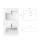 Umywalka nablatowa Assos Cera-Line 50 White Besco (UNC-50-ASB)