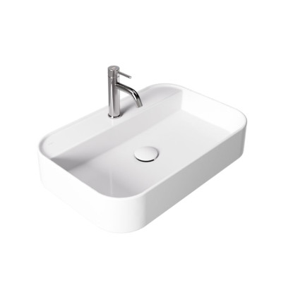 Umywalka nablatowa Assos Cera-Line 60 White Besco (UNC-60-ASB)