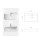 Umywalka nablatowa Assos Cera-Line 70 White Besco (UNC-70-ASB)