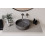 Umywalka nablatowa Clea Cera-Line 34,5 Gun Metal Besco (UNCM-35-CLGM)