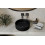 Umywalka nablatowa Clea Ryfle Cera-Line 36 Black Besco (UNCMR-36-CLC
