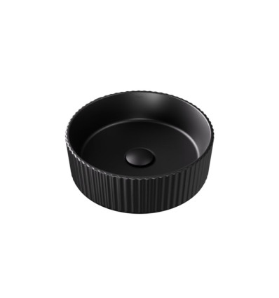 Umywalka nablatowa Clea Ryfle Cera-Line 36 Black Besco (UNCMR-36-CLC