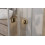 Kabina prysznicowa 80x80 Exo-H Brushed Gold Besco (KEHZS-80-195)