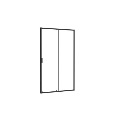 Drzwi prysznicowe 120 Zarya Black Besco (DZB-120)