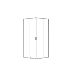 Kabina prysznicowa 80x80 Zarya Chrom Besco (ZK-80-190-C)