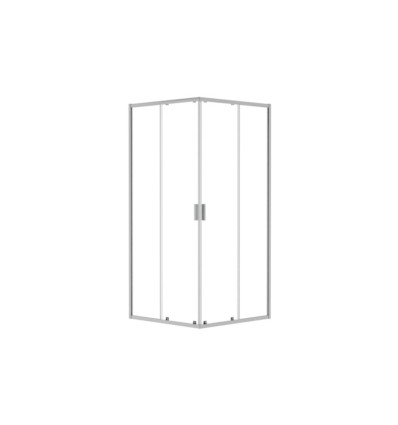 Kabina prysznicowa 90x90 Zarya Chrom Besco (ZK-90-190-C)