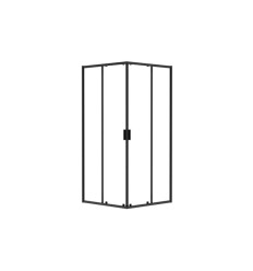 Kabina prysznicowa 80x80 Zarya Black Besco (ZKB-80-190-C)