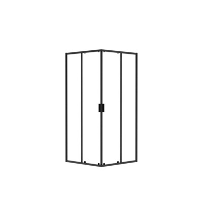 Kabina prysznicowa 80x80 Zarya Black Besco (ZKB-80-190-C)