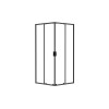 Kabina prysznicowa 90x90 Zarya Black Besco (ZKB-90-190-C)