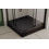 Kabina prysznicowa 80x80 Zarya Black + brodzik Oskar SEN Besco (ZKB-OSS80-19)