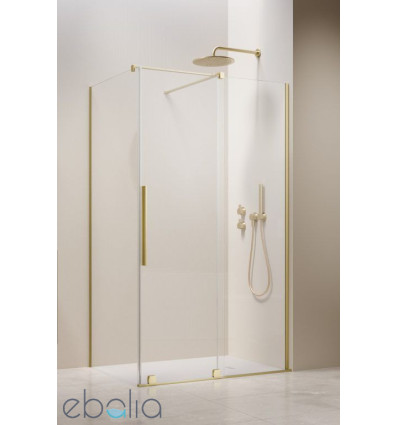 Kabina prysznicowa 90x70 Furo Brushed Light Gold KDJ Radaway (10104472-98-01R + 10110430-01-01 + 10113070-01-01)