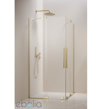 Kabina prysznicowa 80x80 Furo Brushed Light Gold KDD Radaway (10105080-98-01L + 10105080-98-01R)