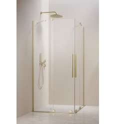 Kabina prysznicowa 80x80 Furo Brushed Light Gold KDD Radaway (10105080-98-01L + 10105080-98-01R)