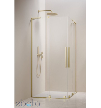 Kabina prysznicowa 80x80 Furo SL Brushed Light Gold KDD Radaway (10305080-98-01L + 10305080-98-01R)