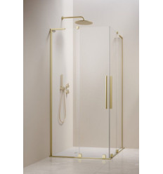 Kabina prysznicowa 80x80 Furo SL Brushed Light Gold KDD Radaway (10305080-98-01L + 10305080-98-01R)