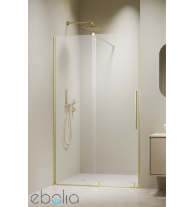 Drzwi prysznicowe 90 Furo Brushed Light Gold DWJ Radaway (10107472-98-01L + 10110430-01-01)
