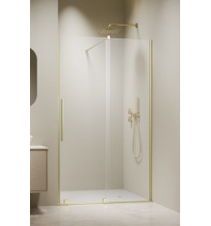 Drzwi prysznicowe 90 Furo Brushed Light Gold DWJ Radaway (10107472-98-01R + 10110430-01-01)