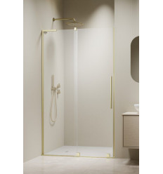 Drzwi prysznicowe 90 Furo SL Brushed Light Gold DWJ Radaway (10307472-98-01L + 10110430-01-01)