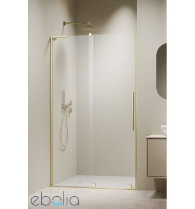 Drzwi prysznicowe 90 Furo SL Brushed Light Gold DWJ Radaway (10307472-98-01L + 10110430-01-01)
