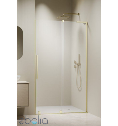 Drzwi prysznicowe 90 Furo SL Brushed Light Gold DWJ Radaway (10307472-98-01R + 10110430-01-01)
