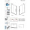 Drzwi prysznicowe 90 Furo SL Brushed Light Gold DWJ Radaway (10307472-98-01R + 10110430-01-01)