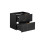 Zestaw meblowy 120cm z umywalkami nablatowymi Adel Black Comad (SET -ADB B 120 CM SMILE 40)