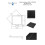 Kabina prysznicowa 90x90 Zarya Black + brodzik Axim SEN Besco (ZKB-AXS90-19)
